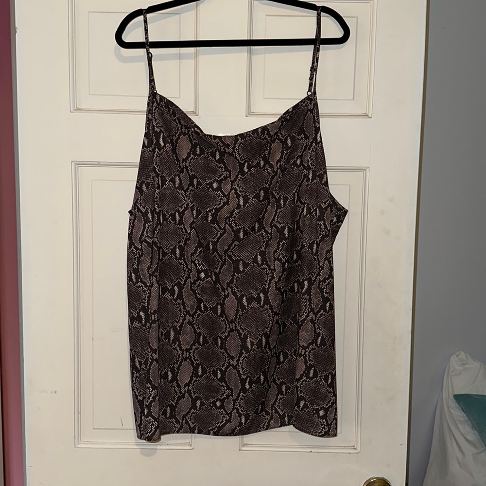 Snakeskin tank top